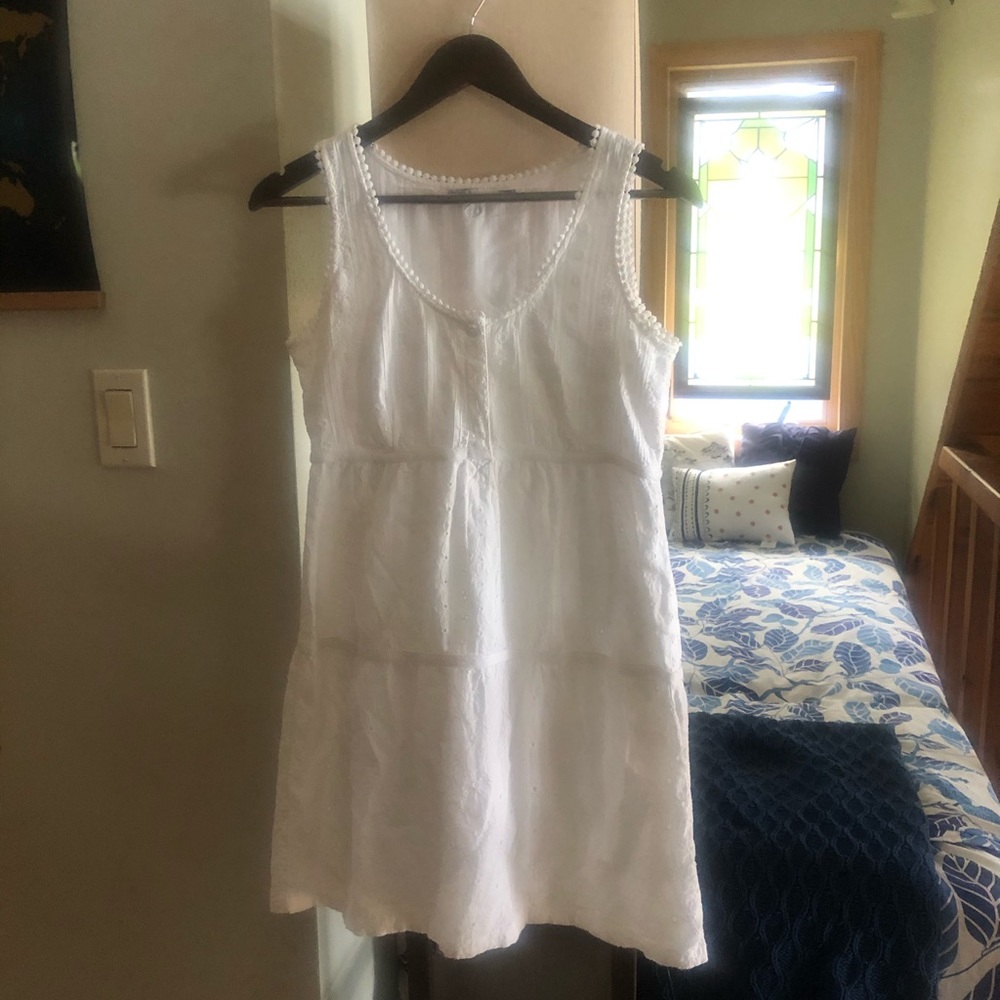 White, summer mini dress